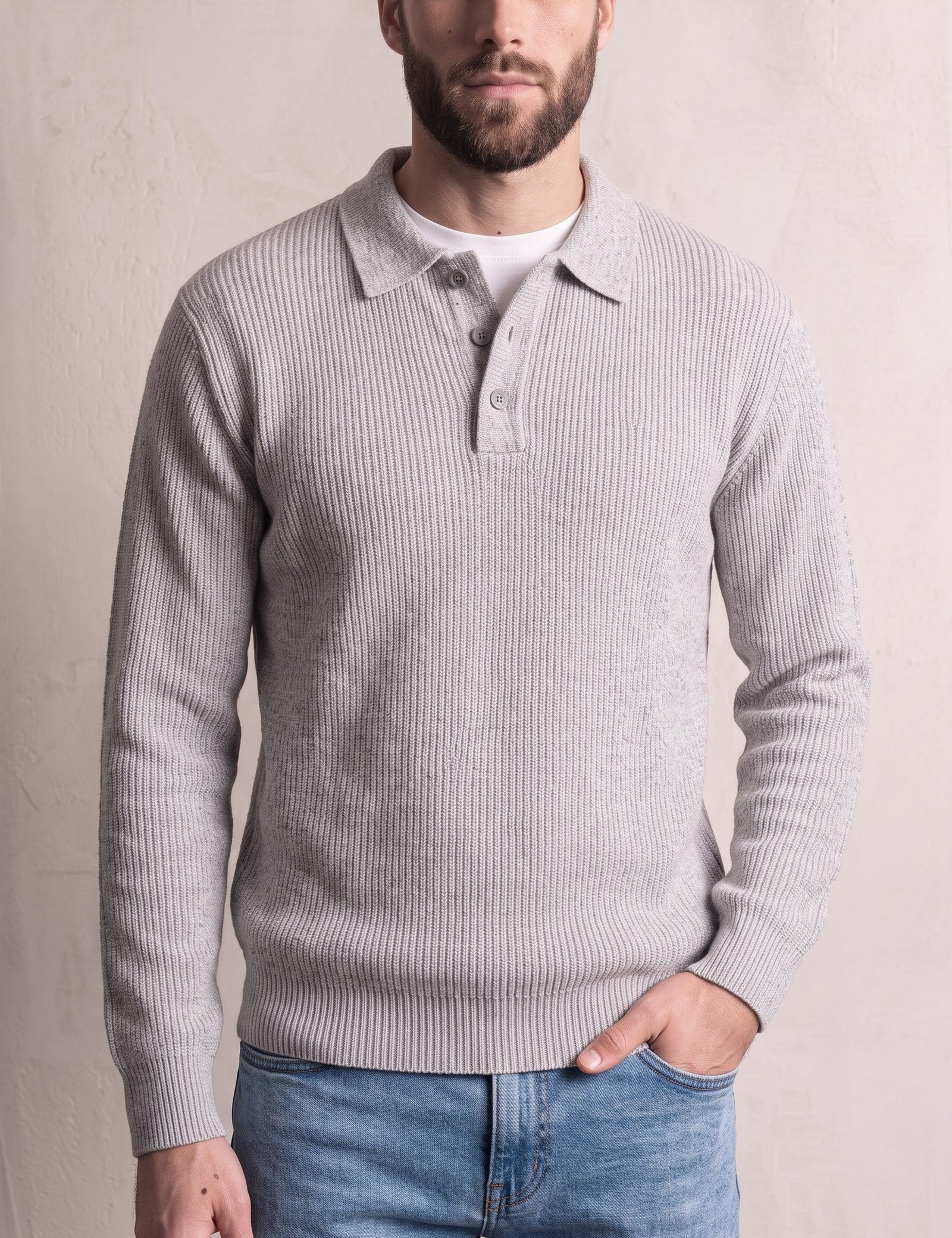 Polo Jumper, close-up of the upper body