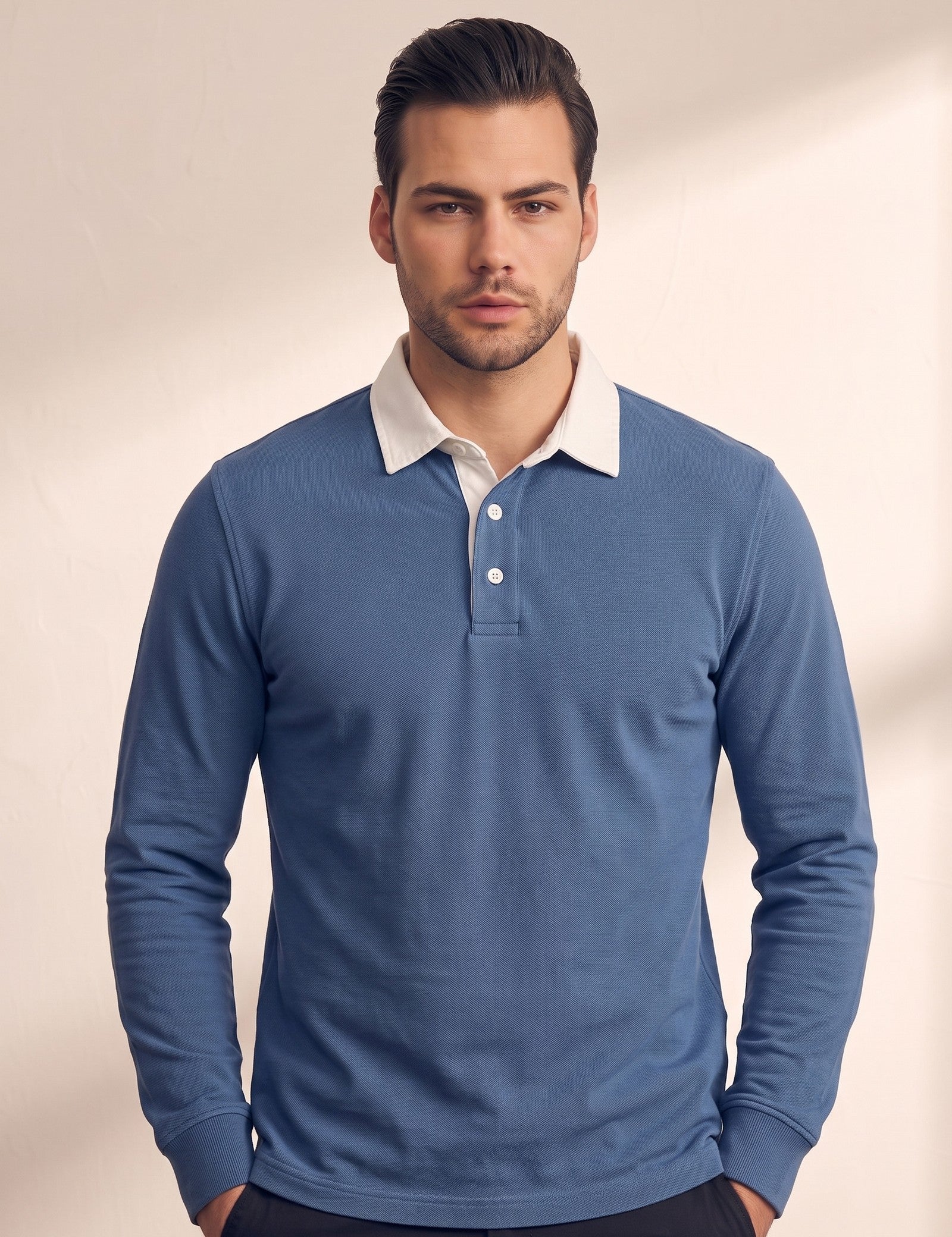 Polo Shirt, close-up of the upper body