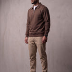 Quarter Zip Polo Sweatshirt, side view, full length
