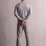 Sloane Quarter Zip Sweater, back view, full length