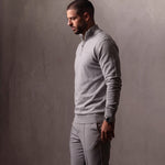 Sloane Quarter Zip Sweater, side view, full length