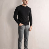 Ribbed Crewneck Sweater, front view, full length