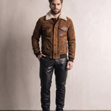 Sherpa-Lined Jacket, front view, full length