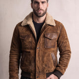 Sherpa-Lined Jacket, close-up of the upper body