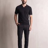 Short Sleeve Polo Shirt, front view, full length