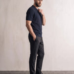 Short Sleeve Polo Shirt, side view, full length