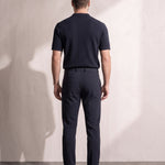 Short Sleeve Polo Shirt, back view, full length