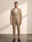 Slim Fit Suit in Beige, front view, full length