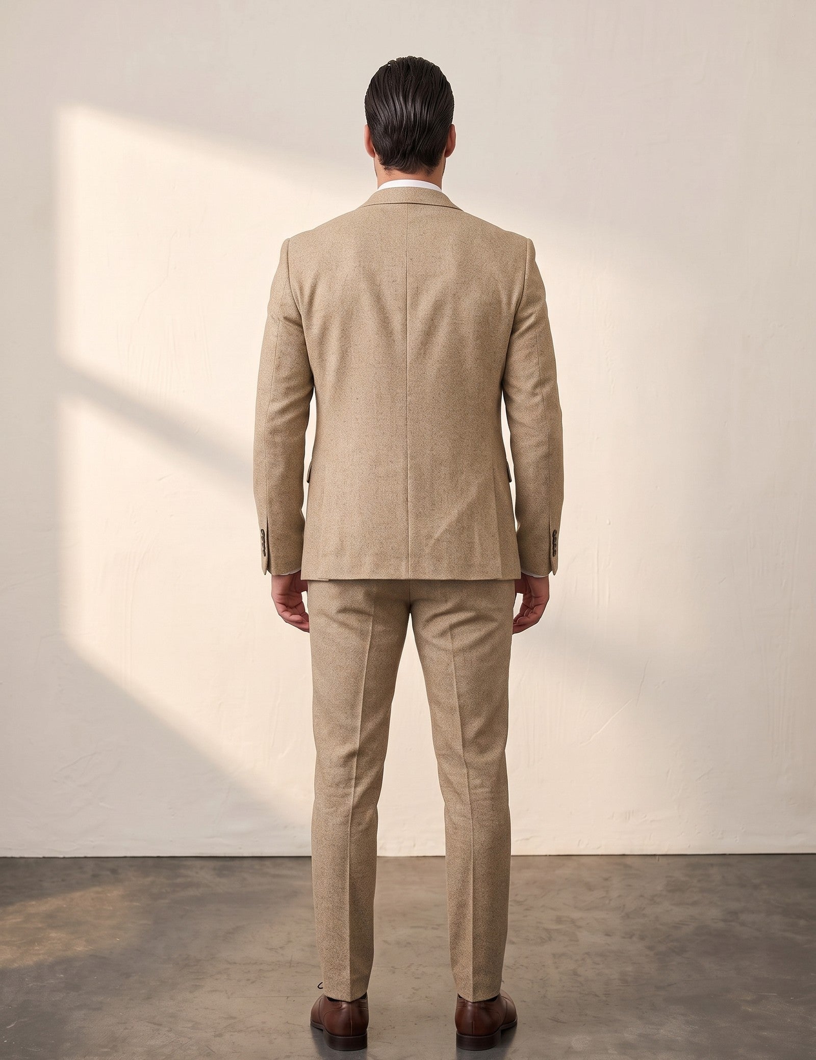 Slim Fit Suit, back view, full length