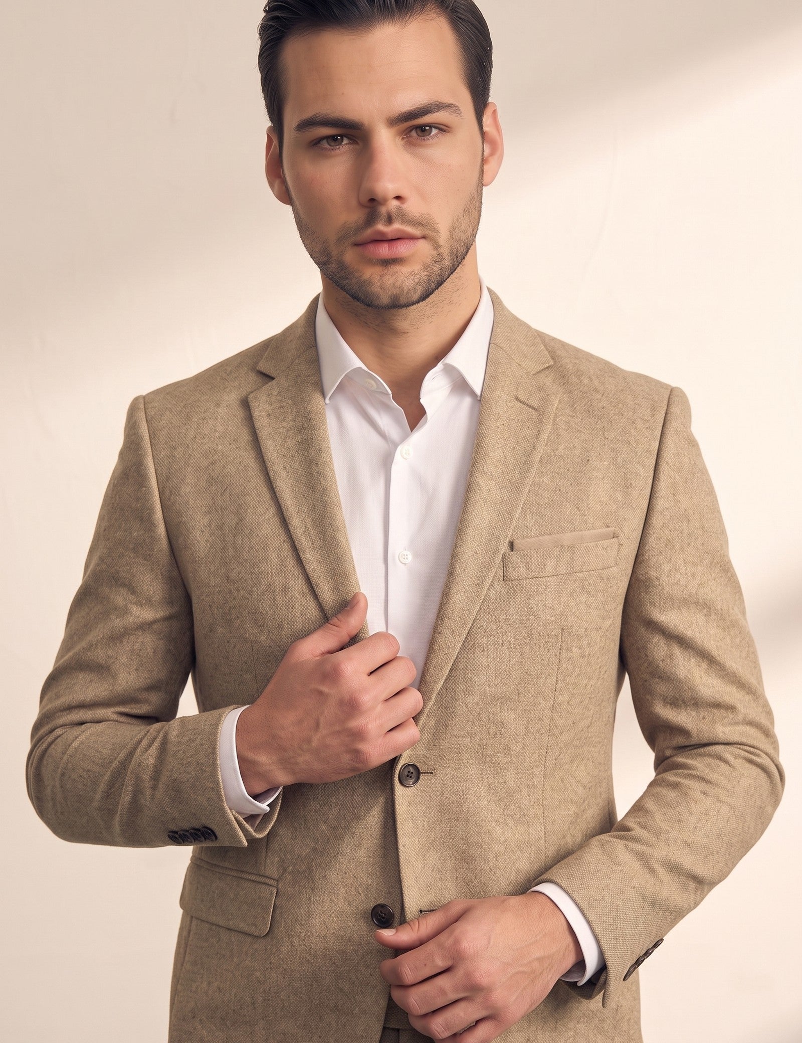 Slim Fit Suit, close-up of the upper body
