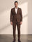 Slim Fit Suit in Brown, front view, full length