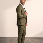 Slim Fit Suit, side view, full length