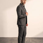 Slim Fit Suit, side view, full length