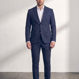 Slim Fit Suit in Navy Blue, front view, full length