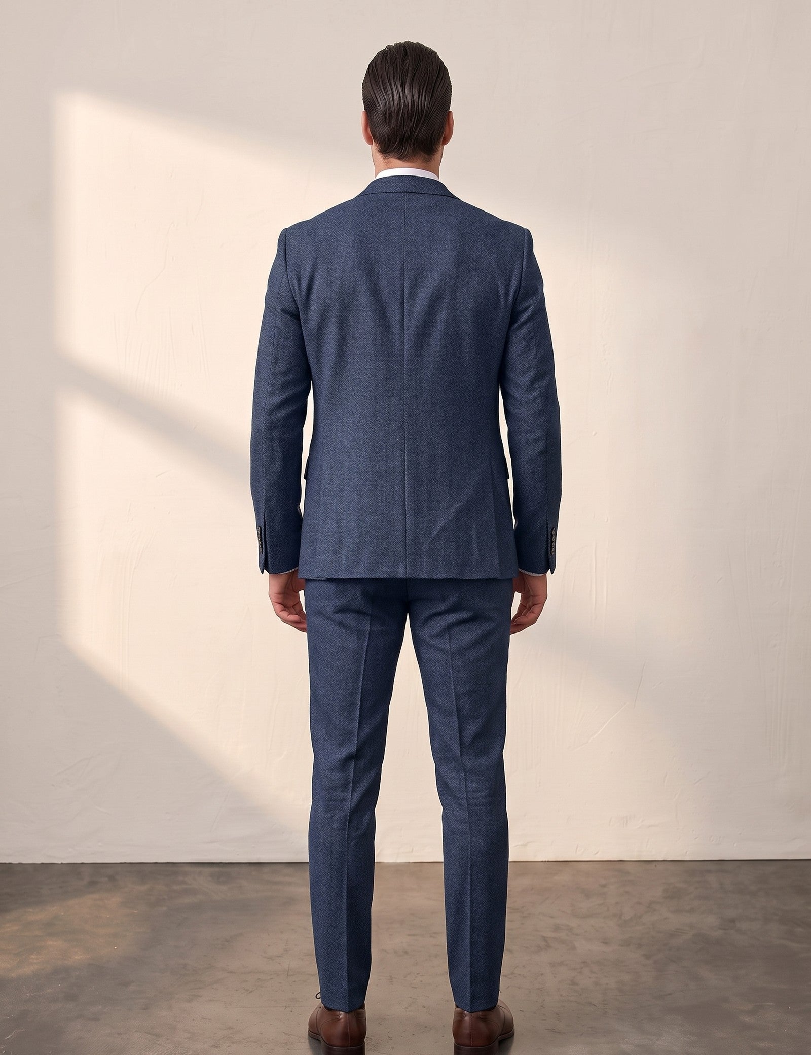 Slim Fit Suit, back view, full length