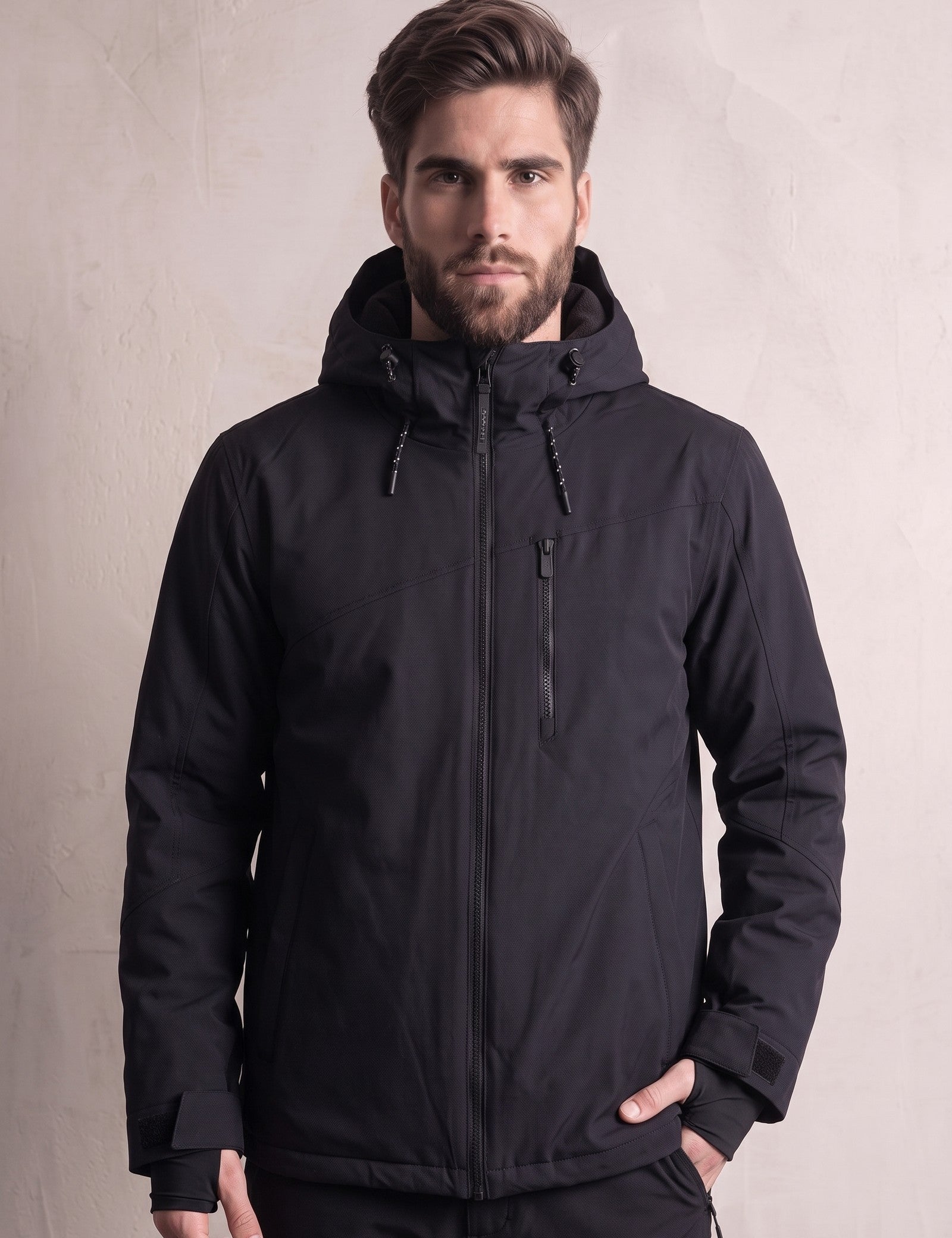 Snow Jacket, close-up of the upper body