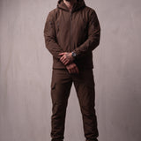 Softshell Set in Brown, front view, full length