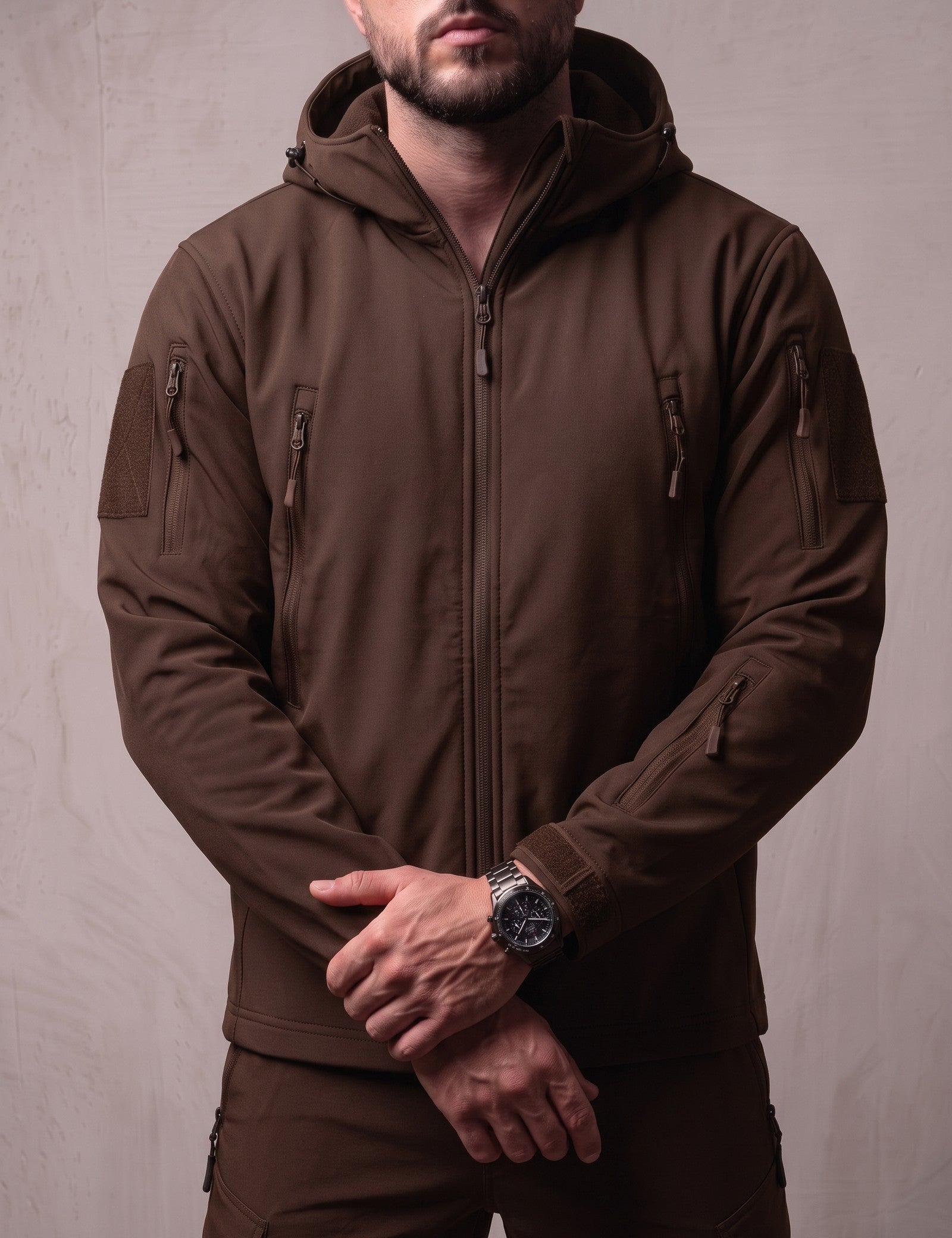 Softshell Set, close-up of the upper body