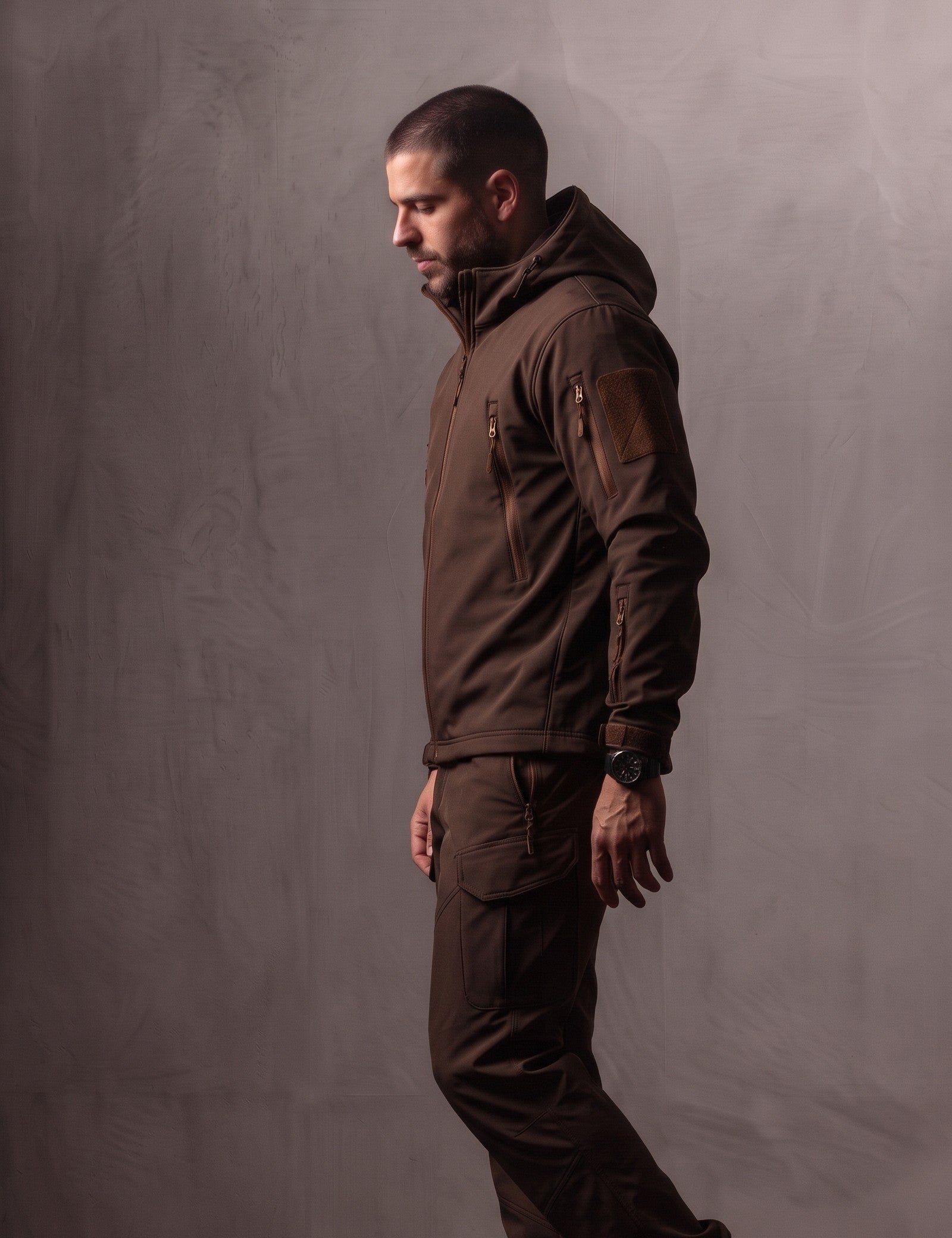 Softshell Set, side view, full length
