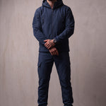 Softshell Set in Navy Blue, front view, full length