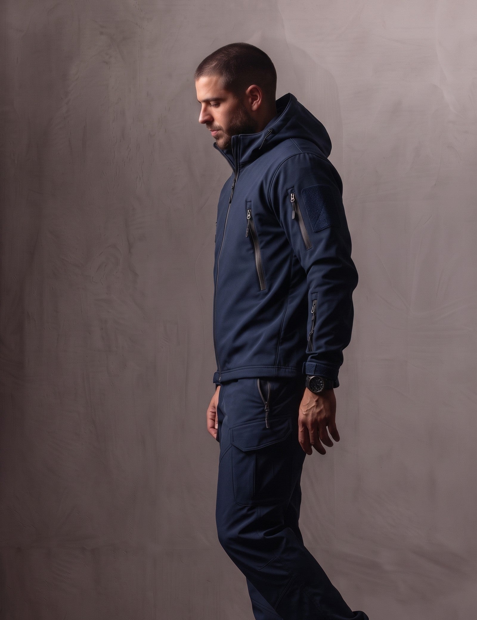 Softshell Set, side view, full length