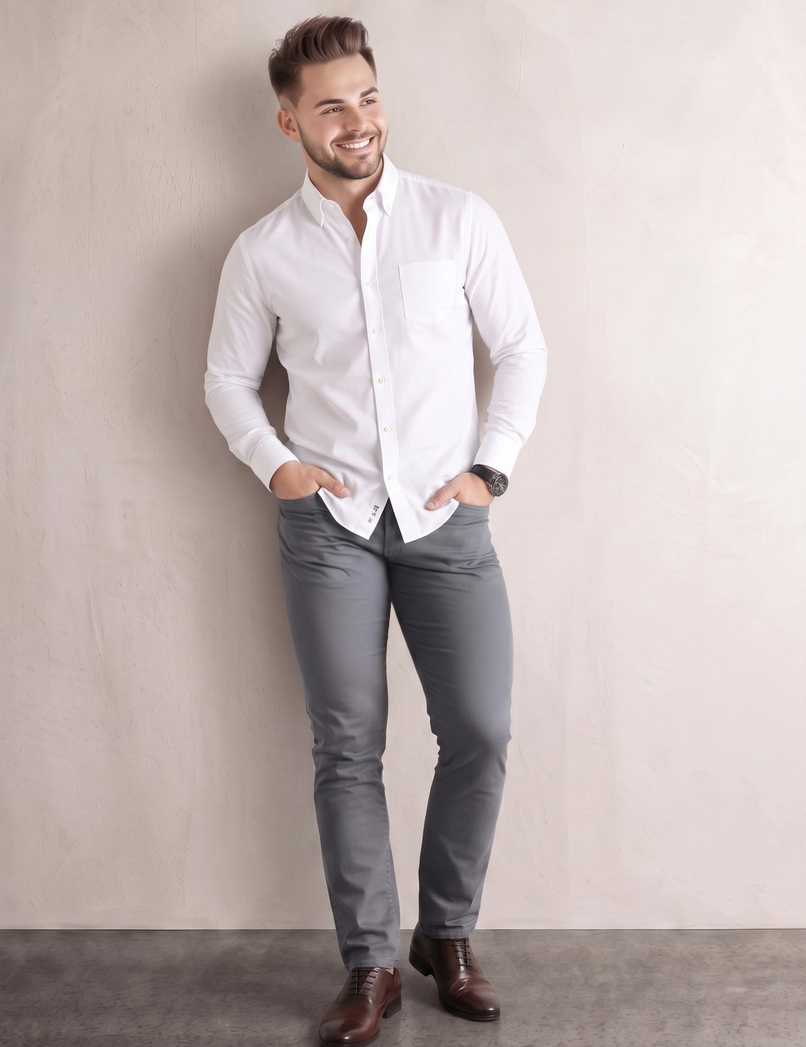 Tailored Shirt, three-quarter view from the right