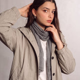 Trench Coat, close-up of the upper body