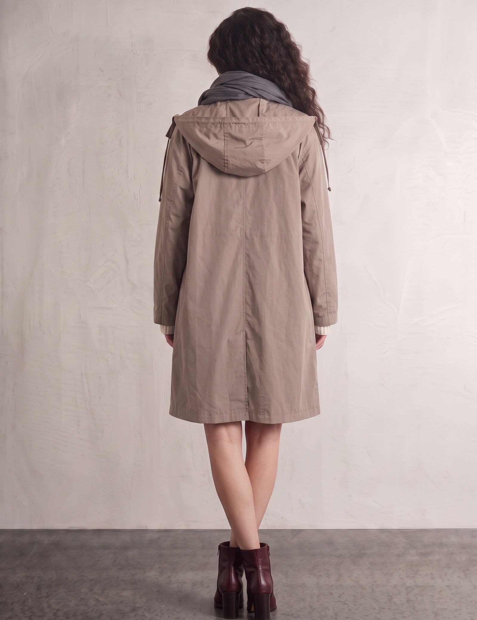 Trench Coat, back view, full length