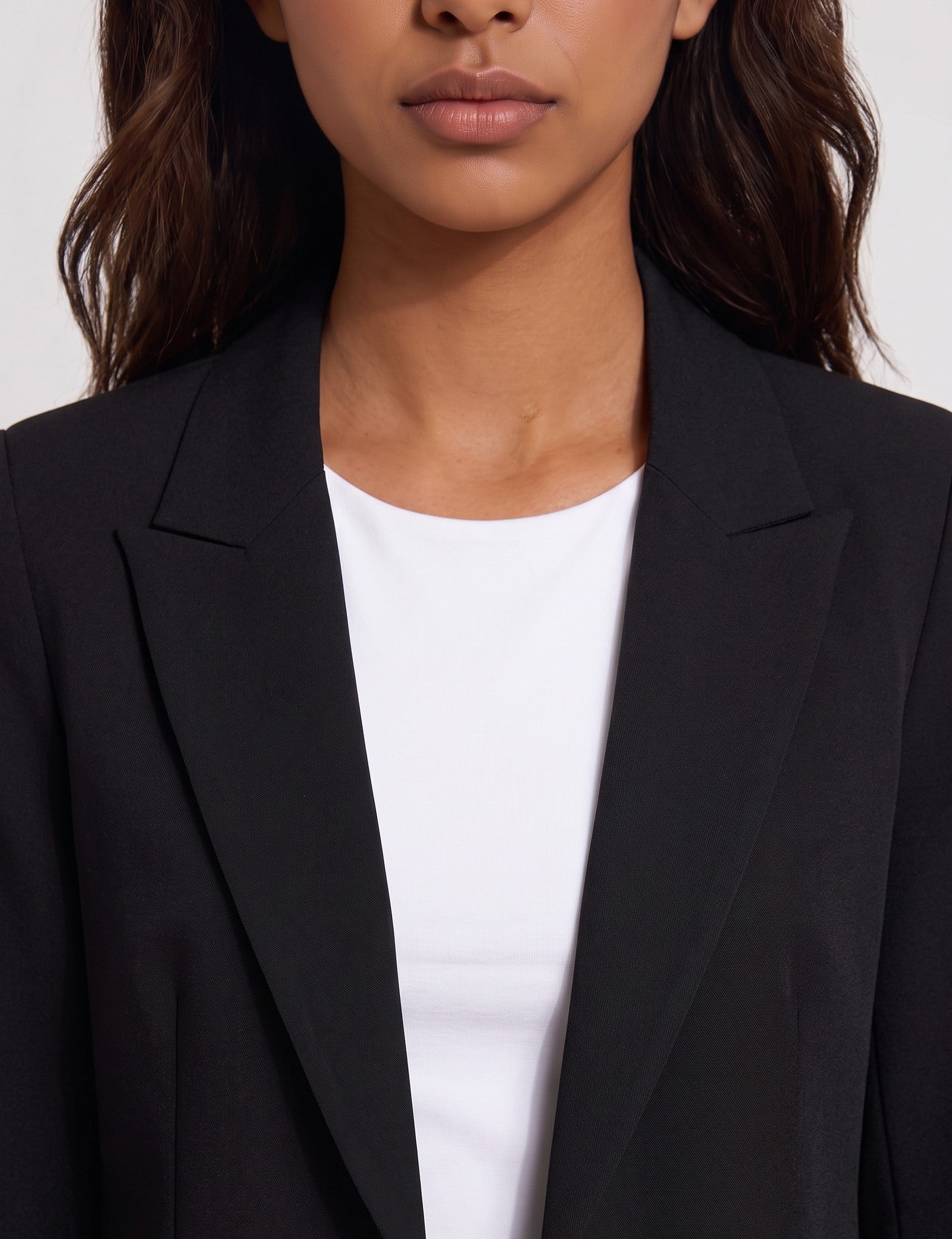 Two-Piece Suit Set, close-up of the upper body