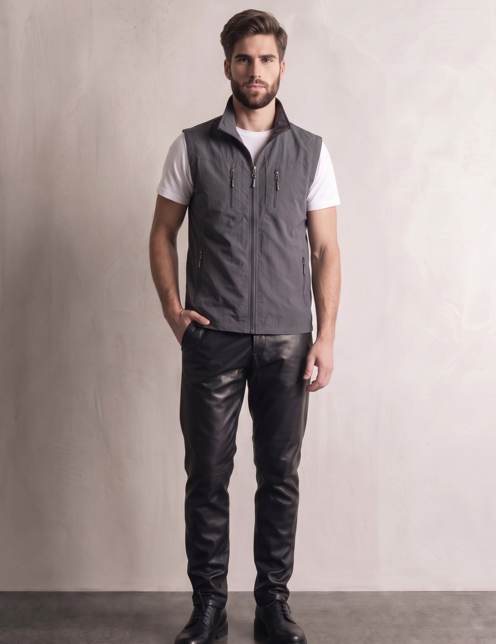 Utility Gilet, front view, full length