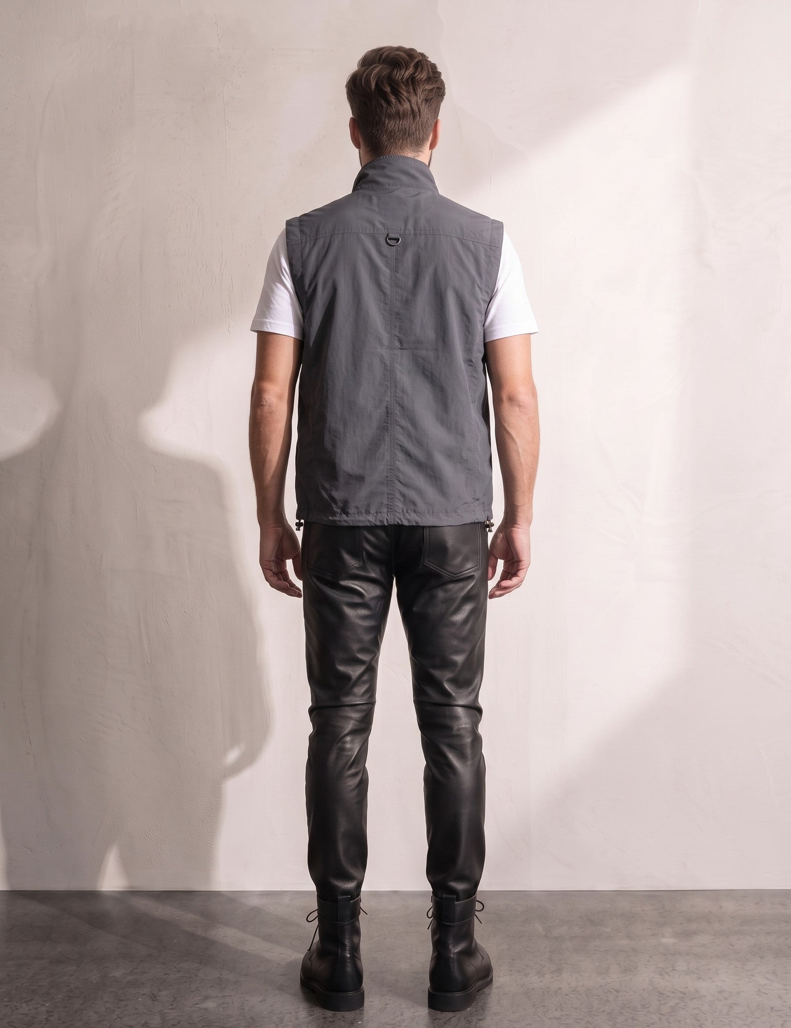 Utility Gilet, back view, full length