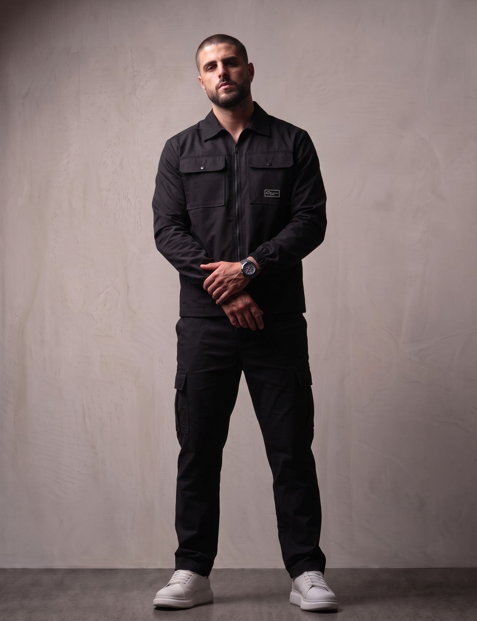 Utility Overshirt, front view, full length