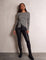 Women's High-Waisted Coated Faux Leather Skinny Jeans, front view, full length