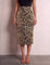 Women's Snake Print High Waist Pencil Skirt, front view from the waist down.