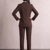 Women's Suit Set, back view, full length