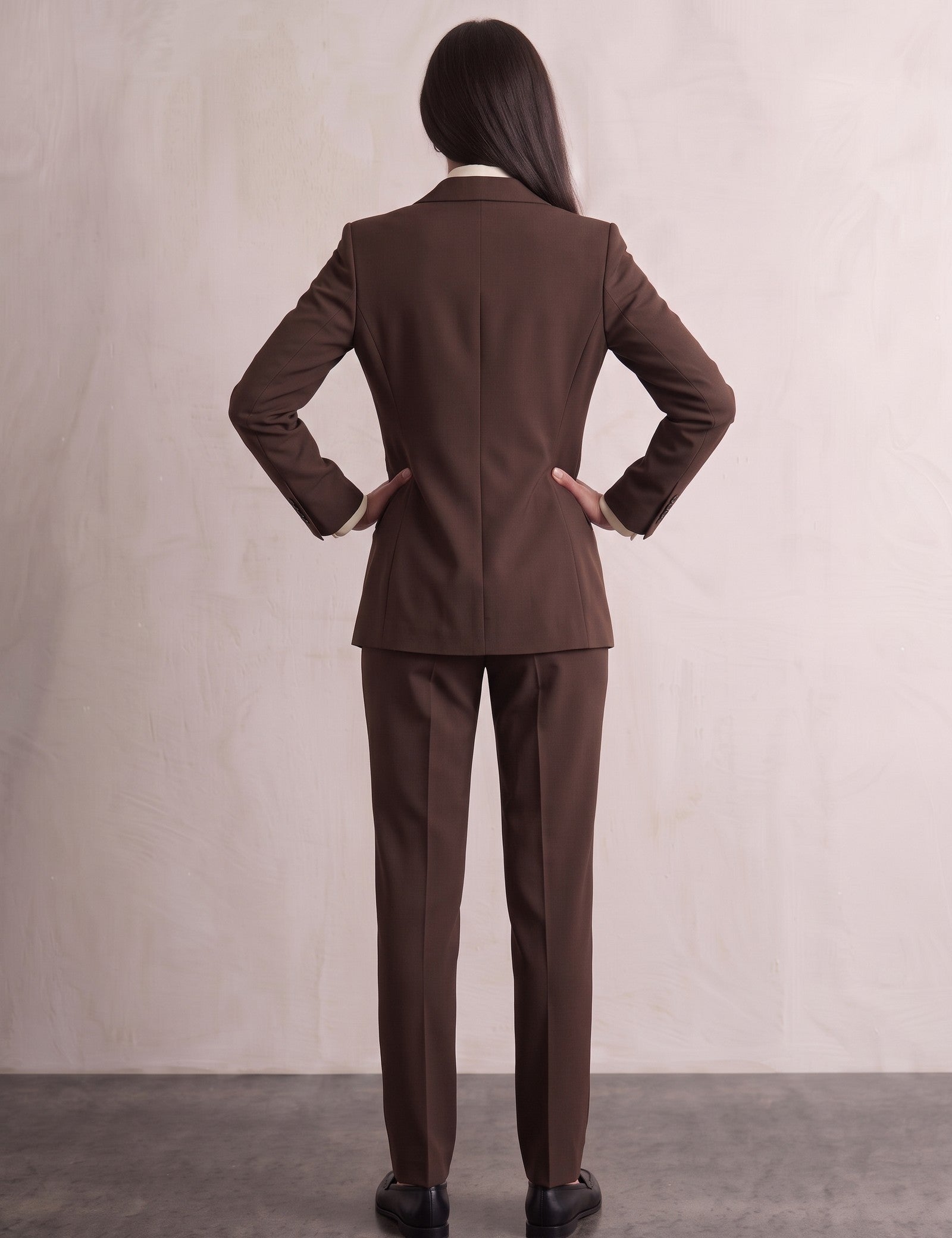 Women's Suit Set, back view, full length