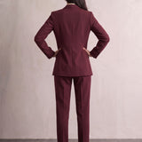 Women's Suit Set, back view, full length