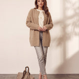 Wool-Blend Cardigan, front view, full length