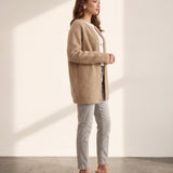 Wool-Blend Cardigan, side view, full length
