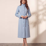 Wool Coat, front view, full length
