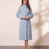 Wool Coat, front view, full length