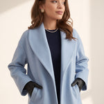 Wool Coat, three-quarter view from the right, full length