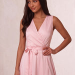 Wrap Maxi Dress, close-up of the upper body