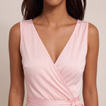 Wrap Maxi Dress, close-up of the upper body
