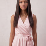 Wrap Maxi Dress, close-up of the upper body