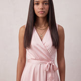 Wrap Maxi Dress, close-up of the upper body
