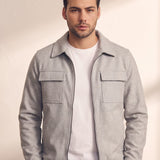 Zip-Front Jacket, close-up of the upper body