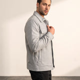 Zip-Front Jacket, side view, full length