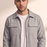 Zip-Front Jacket, close-up of the upper body