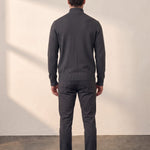 Zip-Up Cardigan, back view, full length